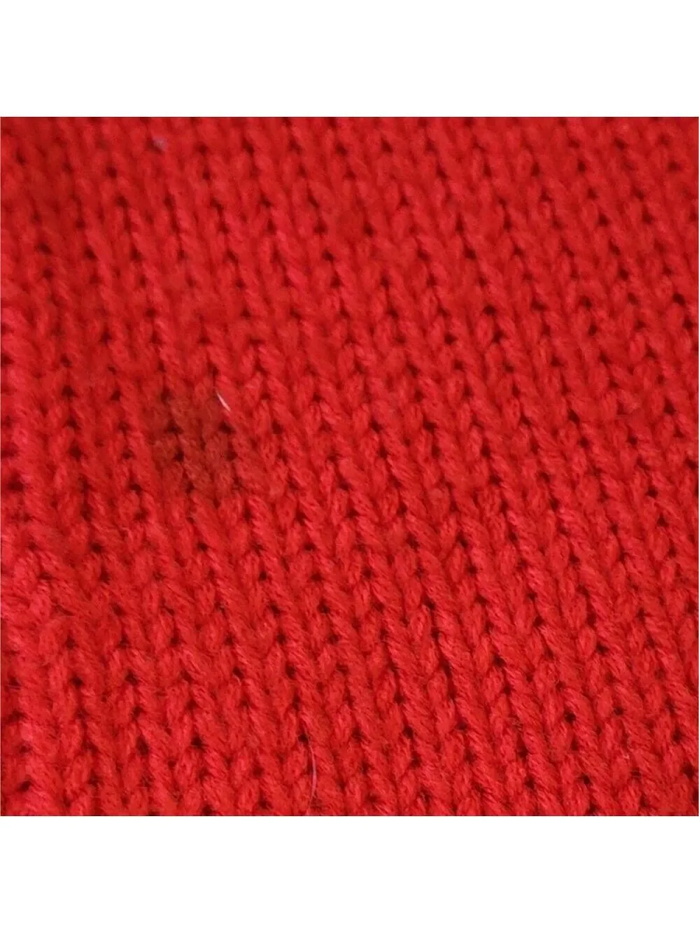Vtg 60s 70s Sears Red Double Breasted Grandmacore Mod Knit Sweater Bell Sleeve S